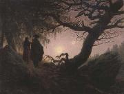 Caspar David Friedrich Man and Woman Contemplating the Moon (mk43) china oil painting reproduction